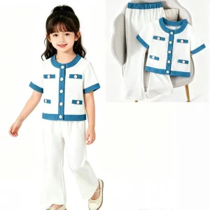 Venta al por mayor 2-7 Años Niñas Niñas Ropa Estilo Chanel Ropa Infantil