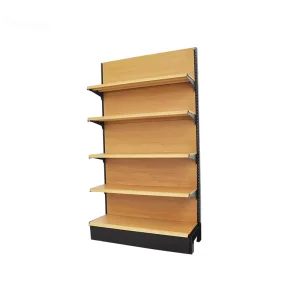 New Selling Superior Quality Wooden Metal Cheap Plain Pael Supermarket Shelf Gondola Rack
