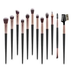 12 Conjunto de Pincéis para Maquiagem de Olhos