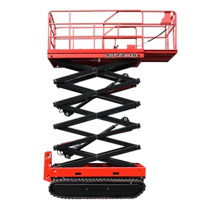 Pallet Lifter 6-12m Hydraulic Electric Crawler Wheels Scissor Lifting Platform on Tracks