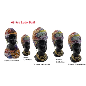 High-Quality Resin Arts & Crafts Africa Lady Bust Decoration figurines Factories, Exporter