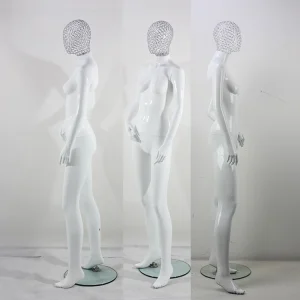 Clothing Store Window Display Dummy Plastic Gold Mannequins Female Model