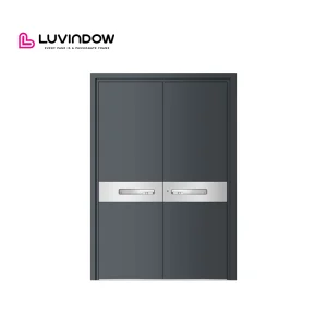 Premium Luxury Aluminum Alloy Villa Main Entrance Doors Fire Prevention Soundproof Modern Design Exterior