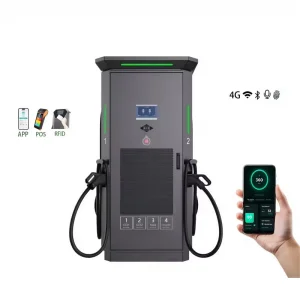 60kw/ 120kw Intergrated DC Fast EV Charger 2 Plugs CCS Floor-Standing APP WiFi 4G Ocpp 1.6 Charging Pile Residential Middle East
