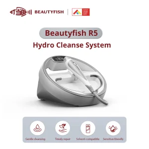 Beautyfish R5 Compact Facial Cleansing Tool Silicone Suction Water Flow Pore Cleaner Exfoliators Hydra Dermabrasion Technology