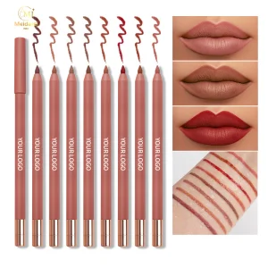 High Quality Pigmented Cream Lip Liners Wholesale Custom Lip Makeup Lipliner Pen Smooth Private Label Lip Pencil