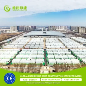 Campamento de construcción ligero y plegable para trabajadores en el campo