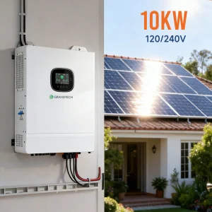 Grandtech 240V 10000 Watt 10kw 6 Parallel Function off Grid Power Inverter Hybrid Inverter with MPPT Solar Charge Controller