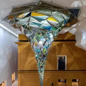 Custom Crystal Chandelier Hotel Lobby