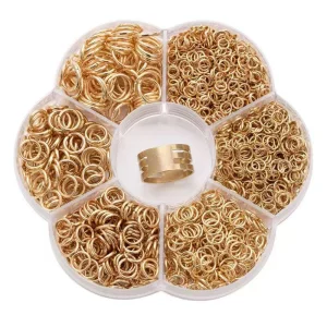 1000pcs DIY Jewelry Making Kit Metal Jump Rings