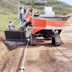 New Slipform Curb and Drainage Ditch Forming Machine