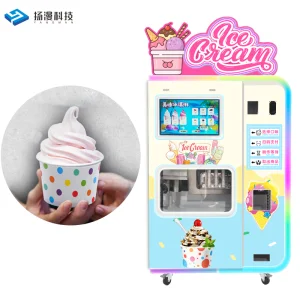 Outdoor Full Automatic Ice Cream Vending Machine Robot