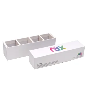 Luxury Gold Stamping Lid and Base Cardboard Candle Packaging with Divider Insert