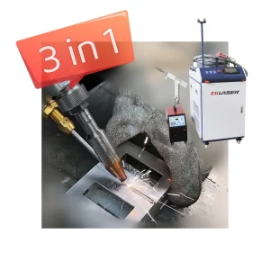 3kw 3-in-1 Multi-Function Steel Sheet Laser Cleaning Machine with Fiber Laser Metal Welding and Cutting