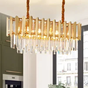 Leather Luminous Crystal Lamp