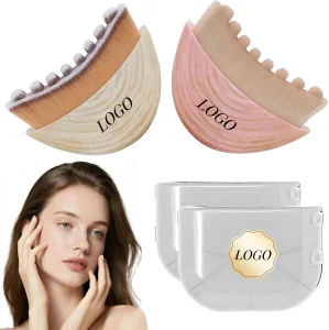 Lymphatic Contour Face Brush Soft Natural Bristle