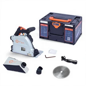 Industrial Grade 2000W Brushless Track Circular Saw Portable Woodworking Cutting Tool with Guide Rail for Carpentry Wood Cutting