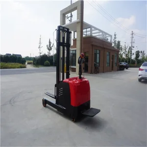 Goodsense Warehouse Use Battery Operated Electric Pallet Stacker Reach Forklift Fork Lift Truck