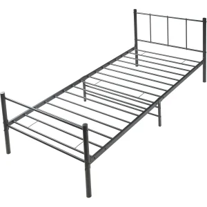 Modern Style Space Saving Beds Frame Underbed Storage Quick Assembly Metal Bedframe for UK Bedroom Bed Furniture Frame