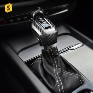 ES N-WEW-128 Car Interior Accessories Real Carbon Fiber Shift Knob for Volvo S60 S90 XC60 XC90 V60 V90