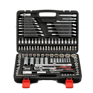 130PCS Socket Wrench Tool Box Complete