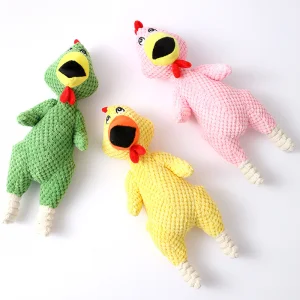 Unique Chicken Pet Toys Plush Dog Cat Toy Sound Clearly Pet Chew Biting Toy