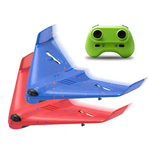 Radio Control Foam Glider Toy 150M Distance Remote Control Stunt Flying Aircraft with 4K Camera and Batteries Included