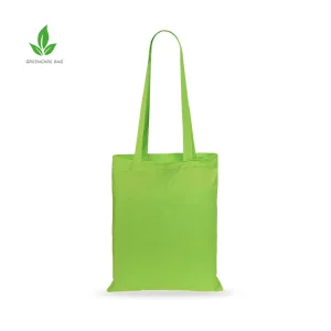 Diseña tu propia bolsa reutilizable de compras de lona de algodón con logo impreso personalizado