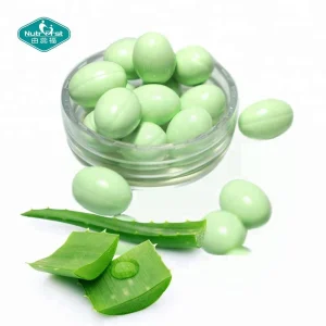 Suplementos hidratantes para el rostro Nutrifirst Extracto puro de aloe vera Cápsulas blandas de aloe vera para blanquear la piel