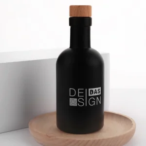 Black Coated Mini Glass Bottles