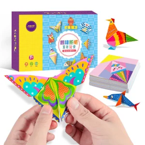 New School Paper Sheets Scrapbooking Kit Animal Origami DIY Paper Crafts Learning Educational Toy for Kids