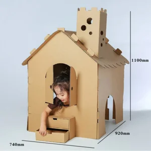 Casa de Juguete de Papel Corrugado para Niños, Tienda de Juego, Casa de Juego para Niños en Venta, Juguetes Educativos