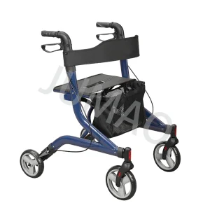 Rollator with Seat Aluminum Frame Lightweight Design for Elderly Use
