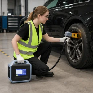 LaserDelta Mobile Handheld VIN Code Laser Marker 30W 20W Portable Car Chassis Number Engraver For Repair Shop Used Car