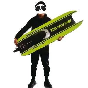DTRC E51 Catamaran Kevlar/Carbon Fiber HULL 2.4G Electric RC Racing Boat Dual Motors Servos ESC Battery 100km/h DIY Hobby Model