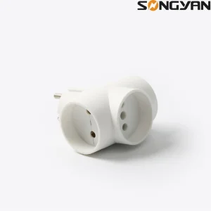 Adaptadores de tomada de potência em forma de T padrão europeu de múltipla conversão Songyan