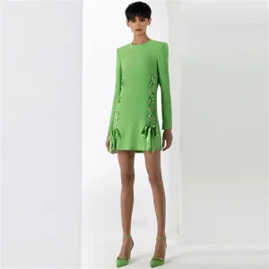 Vestido Casual de Manga Longa