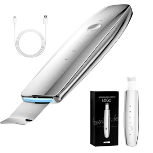 Skin Scrubber Ultrasonic Skin Spatula Blackhead Removal Smart Facial Cleansing Beauty Device