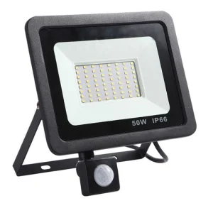 Outdoor LED Floodlight with PIR Motion Sensor 10W 100W Cold Warm White Reflective Waterproof IP66 for Garden Induction Lighting