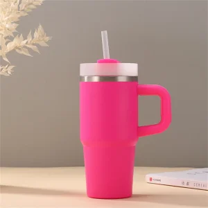 Custom Design Small Size Handgrip Stainless Steel Tumbler Kids Wholesale Thermal Kids Tumbler Cup Water Bottle Vacuum Flask with Straw 14oz
