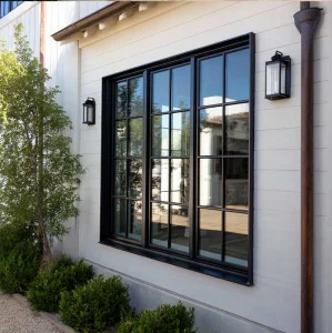 Custom Soundproof Tempered Glass Aluminum Villa Hotel Homes Residential Fixed Window