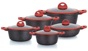 H. K Granite Cookware Set Dessini H. K Granite Set Bmn Cookware Bmn Pots Sets Die-Cast Granite Cookware Set Wholesale Price