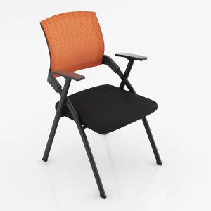 EKL Ergonomic Mesh Folding Training Chair with Writing Board