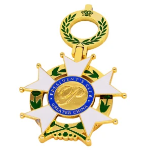 Factory Custom Made Gold Plated Metal Alloy Soft Enamel Keychain Manufacturer Customized High Quality Star Shaped Promotional Keyring