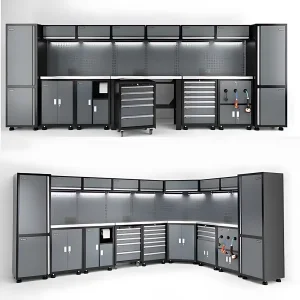 Garage Storage Tool Cabinets Workbench Metal Workstation