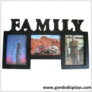 Hot Selling Custom Modern Office Home Decoration Tabletop Wall Mounted Photo Carved MDF Wooden Picture Frame Craft with Acrylic Panel