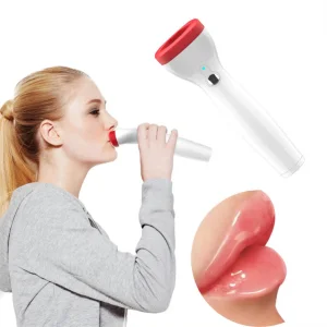 PAKISS Adjustable Electric Lip Enhancer Painless Face Lift Anti-Dead Skin Lip Plumper Waterproof Stainless Steel Multi-Function