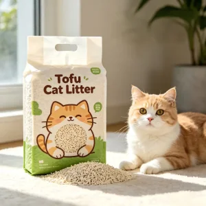Fabricante de arena para gatos de tofu personalizada, libre de polvo, desechable y de grado alimenticio para etiqueta privada