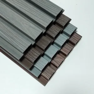 Popular Outdoor WPC Great Wall Panel 3D Textured Wood Grain &amp; Waterproof