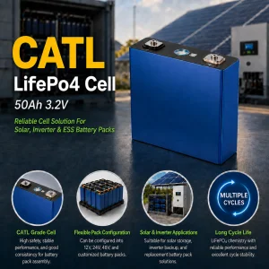 CATL 3.2V 50Ah LiFePO4 Prismatic Battery Cell